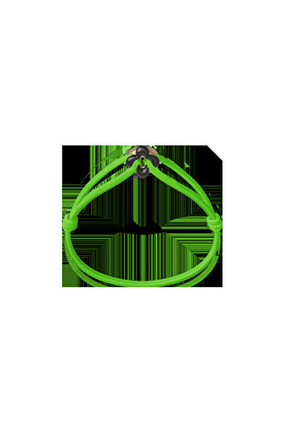 Wecord London Mini Black Clover Cord Bracelet