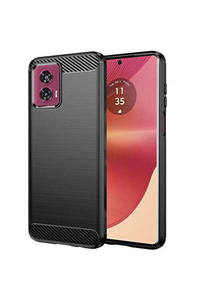 Techsuit Husă pentru Motorola Edge 50 Fusion - Silicon Carbon - Negru