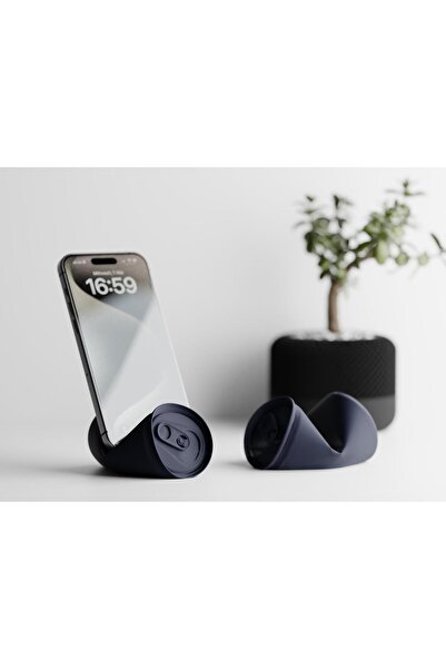 Sani Phone holder "SODA CAN PHONE" 88 x 78 x H48 mm – Dark blue matte
