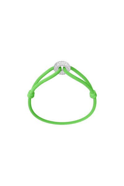 Wecord London Silver Soho Pavé Cord Bracelet