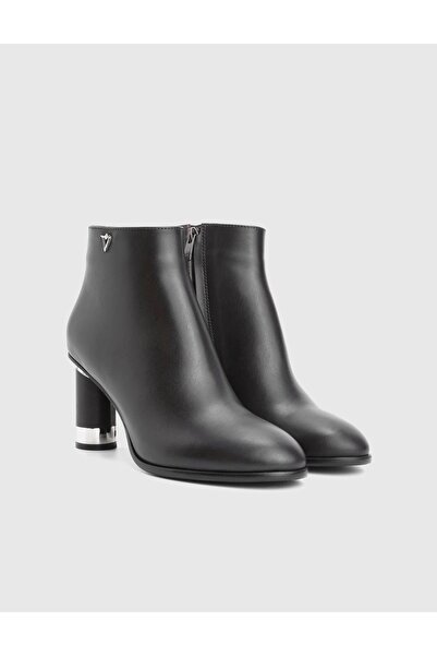 İLVİ Yujno Genuine Leather Brown Women's Heeled Boots