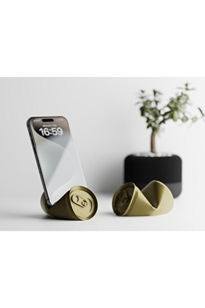 Sani Phone holder "SODA CAN PHONE" 88 x 78 x H48 mm - Bronze