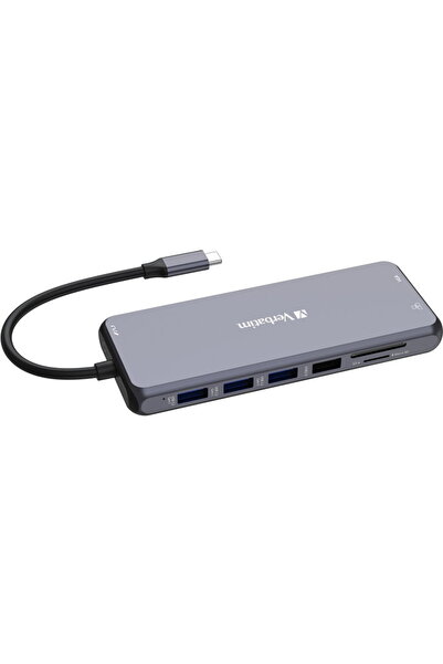 Verbatim USB-C Multiport Hub, 14 Ports, Silver