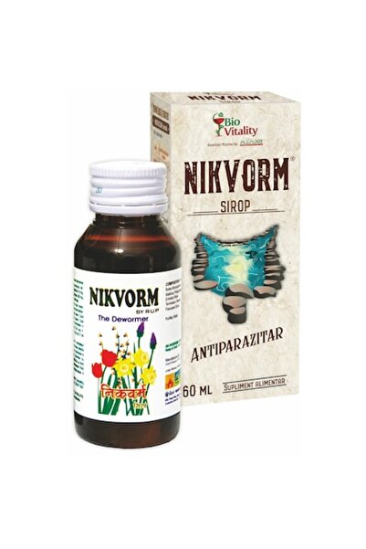 biovitality Nikvorm syrup for the elimination of intestinal parasites, 60 ml