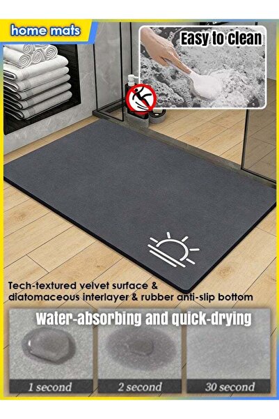Generic Bathroom Carpet, Non-slip Bath Mat, Strong Water Absorption