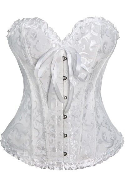 Generic Wedding body-shaping corset with floral trim