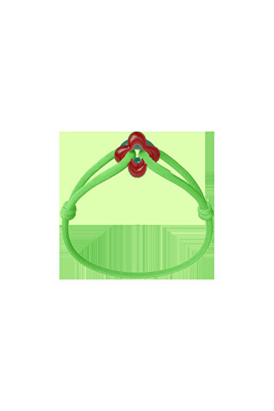 Wecord London Red Clover Cord Bracelet