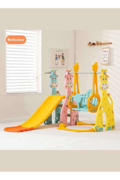 Ma Baby زحليقة أطفال زحليقة أطفال مع طوق كرة سلة للأولاد والبنات