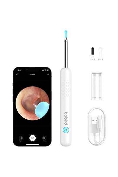 Bebird Tijă inteligentă vizuală pentru curățarea urechilor R1 albă