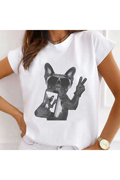 Kartier Tricou Dama Alb Photo Pug2