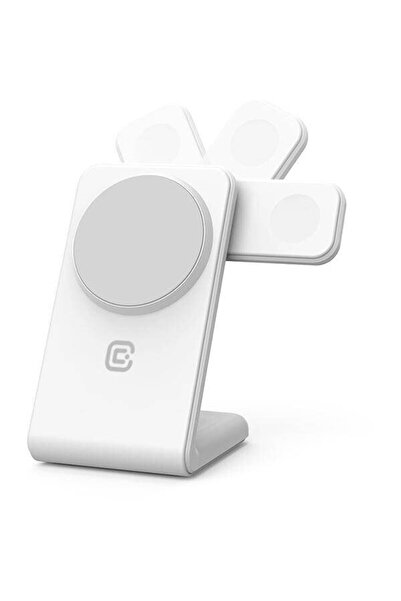 Crong CRG-MSPS-WHT 3in1, 20W Compatible with MagSafe, iPhone, Apple Watch, Ai...