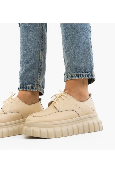 BENOTTİ Casual Shoes Loprem Beige Size: 40