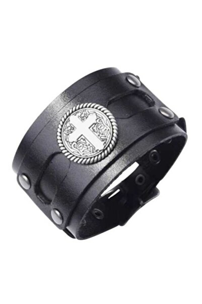 OutfitModa Δερμάτινο βραχιόλι μοτοσικλετιστή