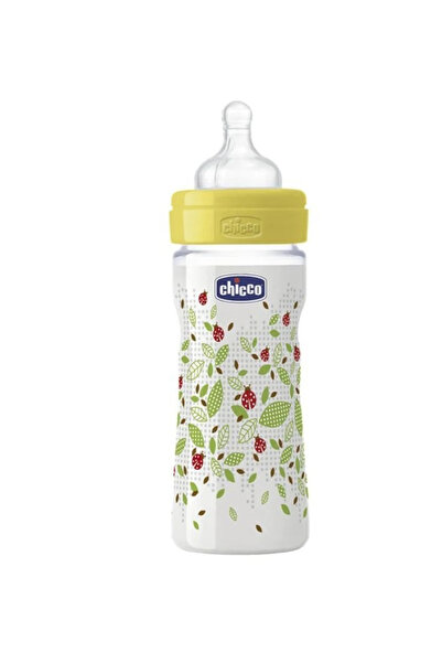 Chicco Well-Being Anti-Colic Feeding Bottle 250ml Medium Flow Silicone Teat B...