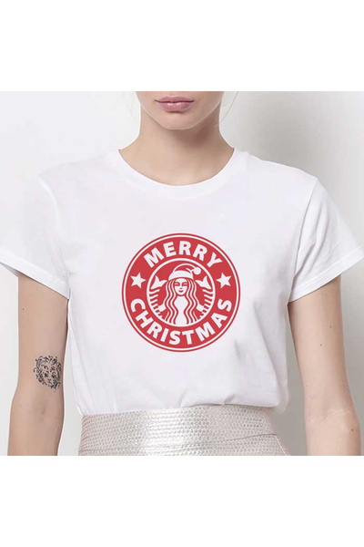 Kartier Tricou Dama Alb Starbuks Christmas