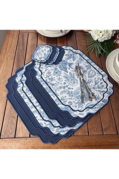 Hane7 Country Series 4'lü Kokteyl Peçete Lacivert