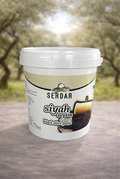 Serdar NATUREL SİYAH ZEYTİN EZMESİ 1 KG.