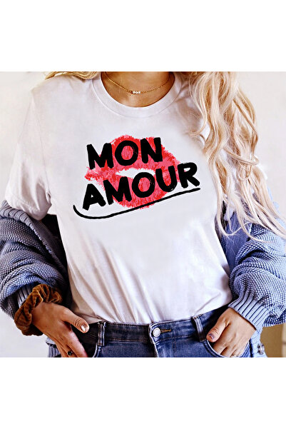 Kartier Tricou Dama Alb Mon Amour