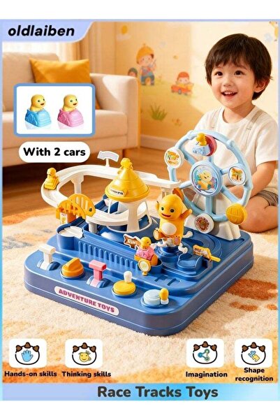 Generic Track Car Toy Set-Challenge Adventure with Gravity Sliding Puzzle for...