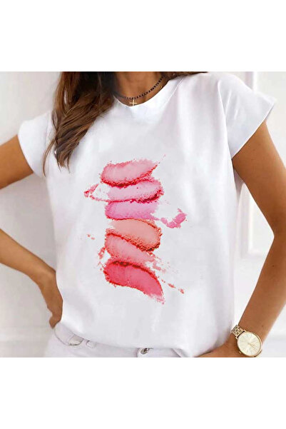 Kartier Tricou Dama Alb Cosmetic Powder