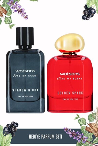 Watsons Shadow Night Erkek Parfüm EDT 100 ml+Watsons Golden Spark Kadın Parfü...