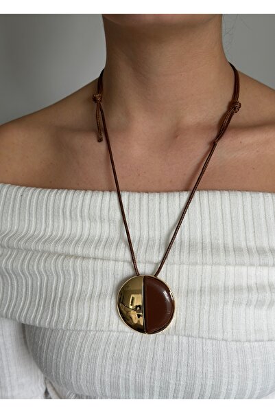 KİLİGİSTANBUL Half Necklace with Cord (Size Adjustable)