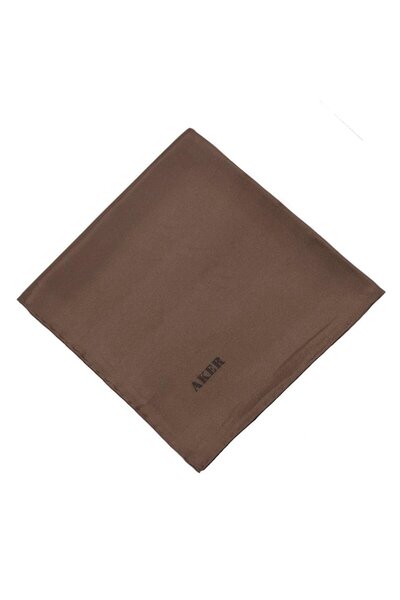 Aker Plain Silk Scarf Twill - Milky Coffee 932