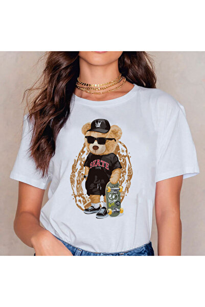 Kartier Tricou Dama Alb King of skate