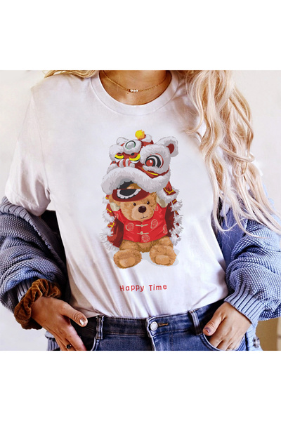 Kartier Tricou Dama Alb Happy Time