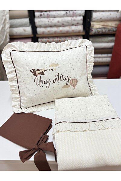 GAYE EV TEKSTİLİ Embroidered Pique Set