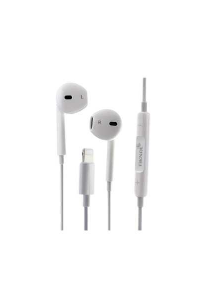 Tiknal Wired Earphones Teknal Lightning Port White Apple Certified - TK-H357