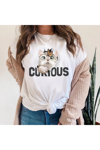 Kartier Tricou Dama Alb Curious