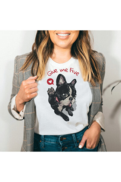 Kartier Tricou Dama Alb Give Me Five