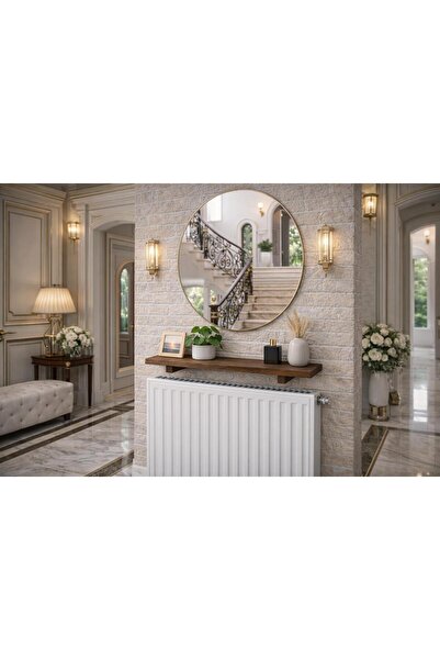 pinoxi 99cm Masif Ahşap Petek Üstü Dekoratif Dresuar Raf Duvar Rafı 99 cm Cev...