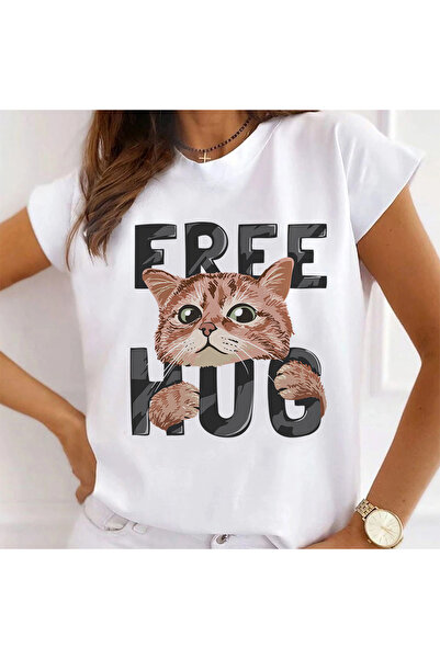 Kartier Tricou Dama Alb Free Hugs