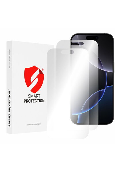 Smart Protection [Pachet de 2] Folie reutilizabilă premium pentru iPhone 16 P...