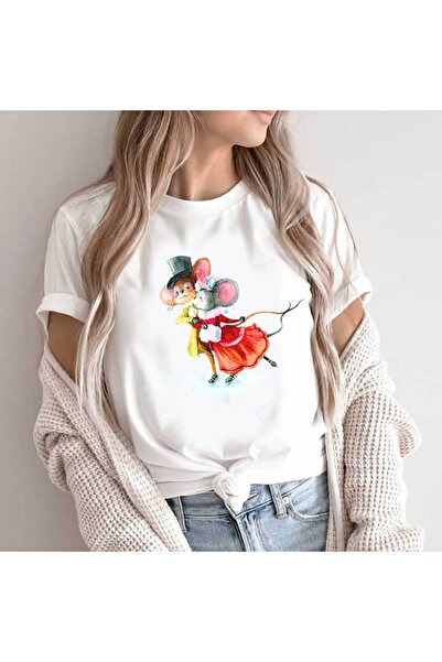 Kartier Tricou Dama Alb Dancing Mice