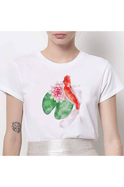 Kartier Tricou Dama Alb Pink Fish