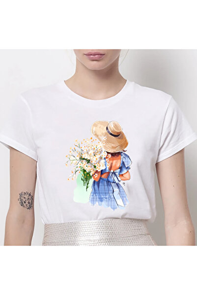 Kartier Tricou Dama Alb Chamomile Breeze