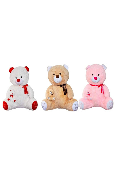Halley Oyuncak General Brands Halley Plush Pl62518 Bear with Baby 100 cm -