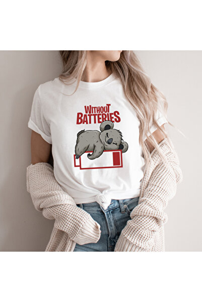 Kartier Tricou Dama Alb Koala Battery