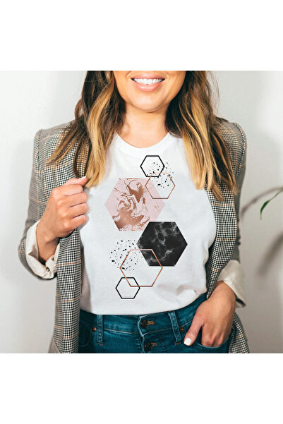 Kartier Tricou Dama Alb Pastel Gold Roses