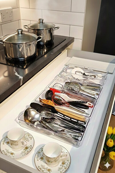 FIDUCIA Πολυτελές Σετ Οργάνωσης Συρταριών 6 Τεμαχίων, Διαφανές, Πολυλειτουργι...