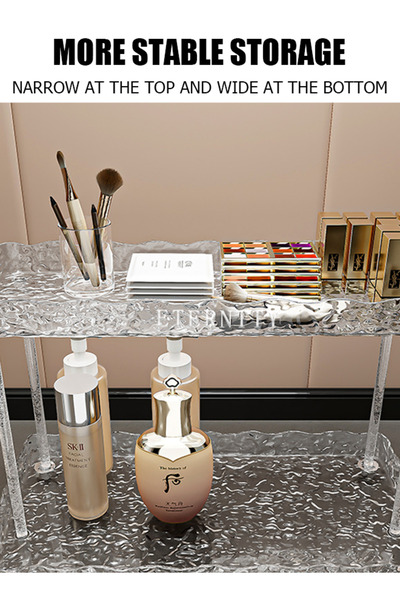 Generic Toilet storage rack, washbasin storage rack, toilet bathroom cosmetic table, water ripple shelf