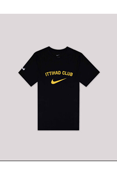Ittihad تيشيرت نايكي كلوب بشعار أصفر