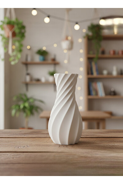 ALPİ HOME Spiral Dekoratif Minimal Ham Vazo