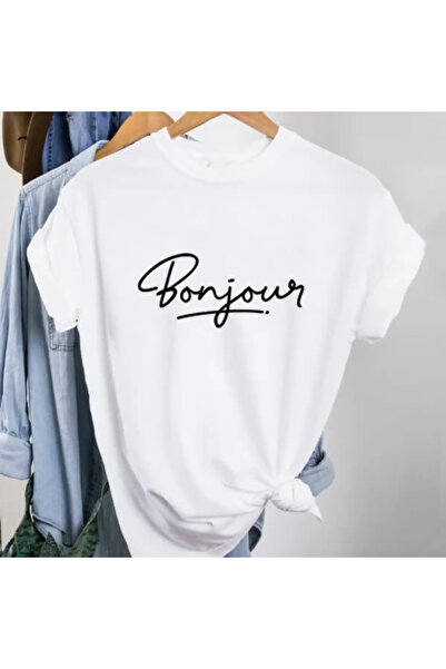 Kartier Tricou Dama Alb Bonjour