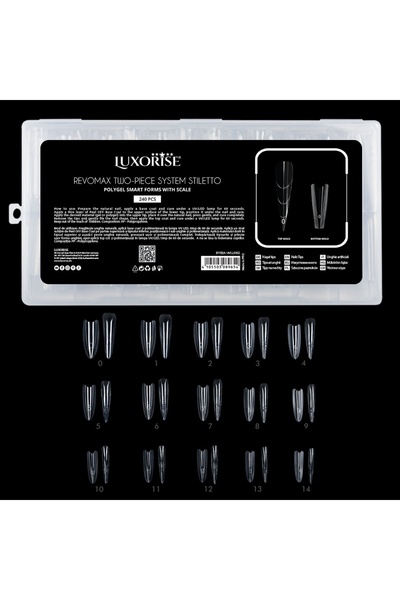 LUXORISE Σύστημα δύο τεμαχίων REVOMAX, επαναχρησιμοποιούμενες άκρες Stiletto ...