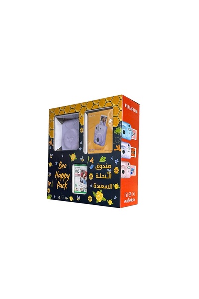 Instax Camera Mini 12 Bee Happy Pack (Lilac Purple)