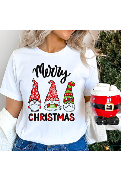 Kartier Tricou Dama Alb Merry Gnomes